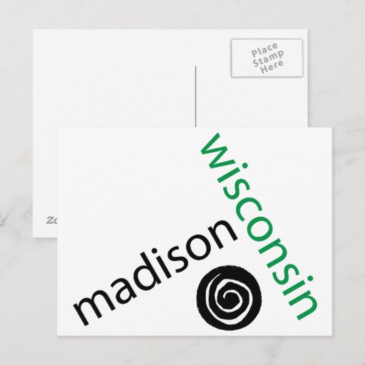 Madison Wisconsin Briefkaart (Voorkant / Achterkant)