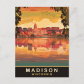 Madison, Wisconsin Briefkaart (Voorkant)