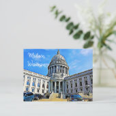 Madison, Wisconsin Briefkaart Het Capitool (Staand voorkant)