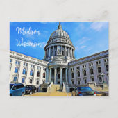 Madison, Wisconsin Briefkaart Het Capitool (Voorkant)