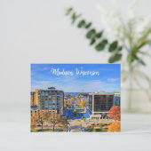 Madison, Wisconsin Briefkaart Sky Uitzicht (Staand voorkant)