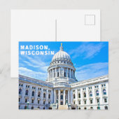 Madison Wisconsin Briefkaart Souvenir (Voorkant / Achterkant)