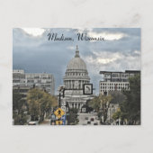 Madison, Wisconsin Capitol Building Briefkaart (Voorkant)