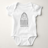 Madison Wisconsin Capitol Building Romper (Voorkant)