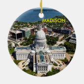 Madison Wisconsin Circle Ornament (Achterkant)