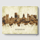 Madison Wisconsin Cityscape Gastenboek (Achterkant)