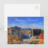 Madison Wisconsin Foto Digital Art Briefkaart (Voorkant / Achterkant)