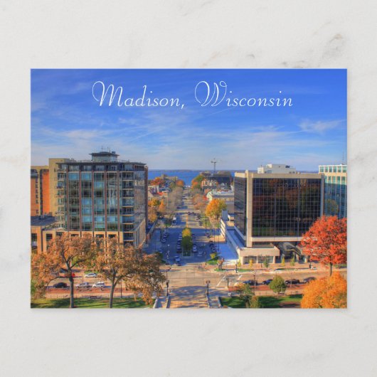 Madison Wisconsin Foto Digital Art Briefkaart (Voorkant)