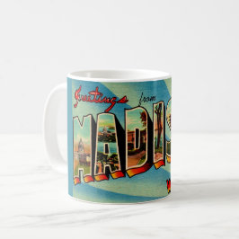 Madison Wisconsin Greeting Postcard Koffiemok