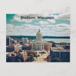 Madison, Wisconsin, het Capitool Briefkaart