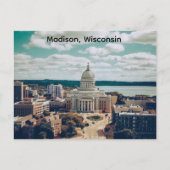 Madison, Wisconsin, het Capitool Briefkaart (Voorkant)