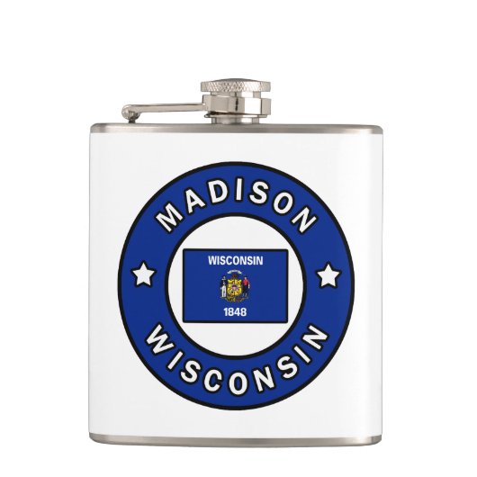 Madison Wisconsin Heupfles (Voorkant)