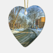 Madison, Wisconsin Kaas Hoofd Kerst Keepsake Keramisch Ornament (Links)