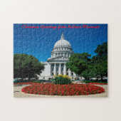 Madison Wisconsin. kerstcadeautjes Legpuzzel (Horizontaal)