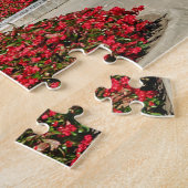 Madison Wisconsin. Kerstgroet Jigzaag Puzz Legpuzzel (Zijkant)