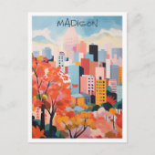 Madison Wisconsin Kunst Reizen Briefkaart (Voorkant)