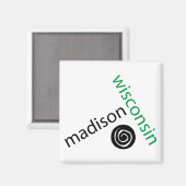 Madison Wisconsin Magneet (Voorkant / Achterkant)