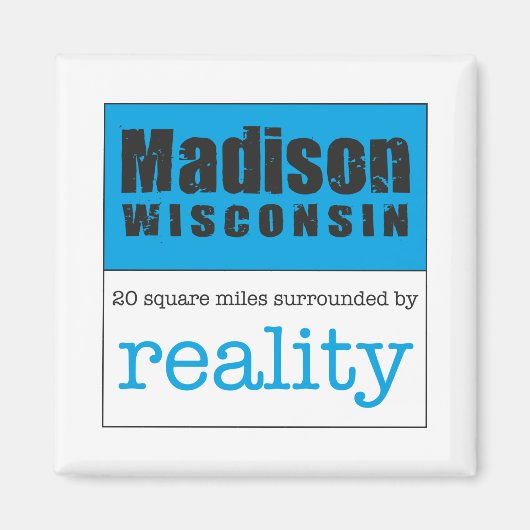 Madison Wisconsin Magneet (Voorkant)