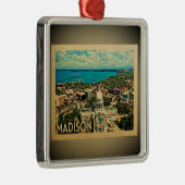 Madison Wisconsin Ornament Vintage Travel (Rechts)