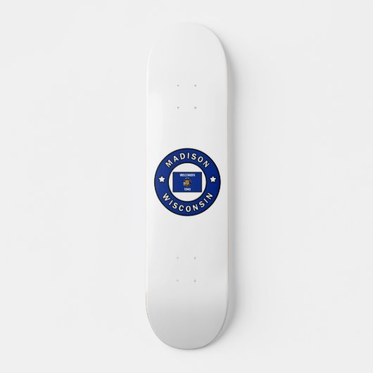 Madison Wisconsin Persoonlijk Skateboard (Voorkant)