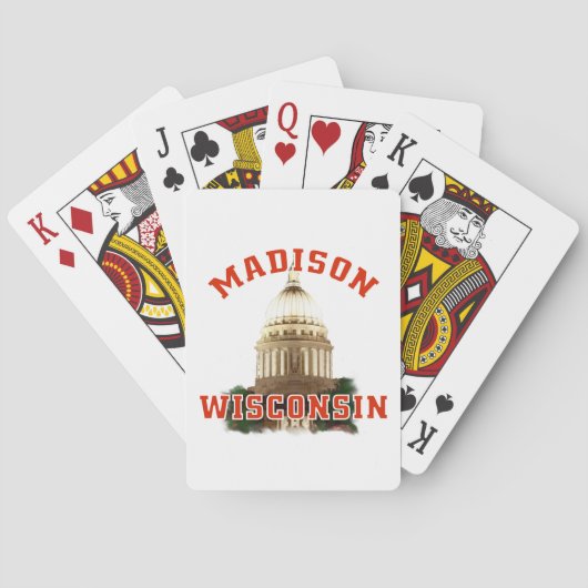 Madison, Wisconsin Pokerkaarten (Achterkant)
