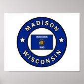 Madison Wisconsin Poster (Voorkant)