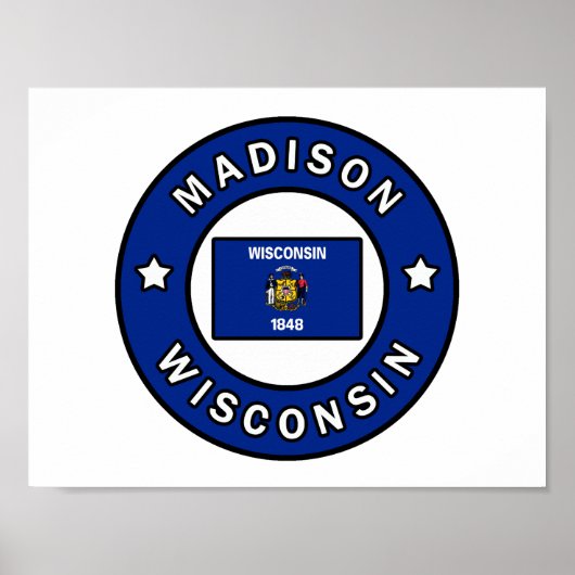 Madison Wisconsin Poster (Voorkant)