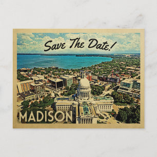 Madison Wisconsin Save the Date  Briefkaarten