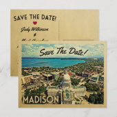 Madison Wisconsin Save the Date  Briefkaarten (Voorkant / Achterkant)