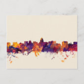 Madison Wisconsin Skyline Briefkaart (Voorkant)