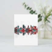Madison Wisconsin Skyline Feestdagenkaart (Staand voorkant)