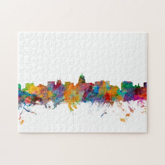 Madison Wisconsin Skyline Legpuzzel (Horizontaal)
