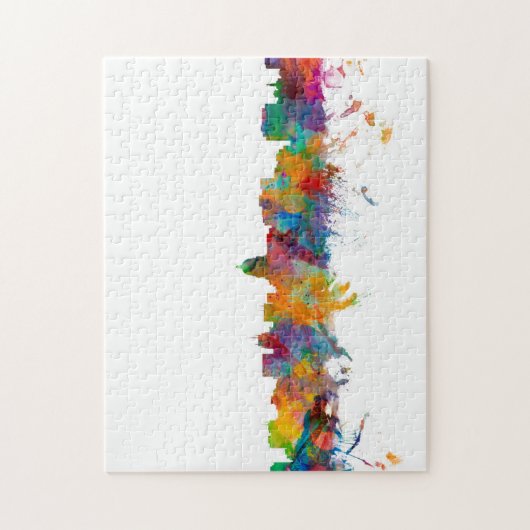 Madison Wisconsin Skyline Legpuzzel (Verticaal)