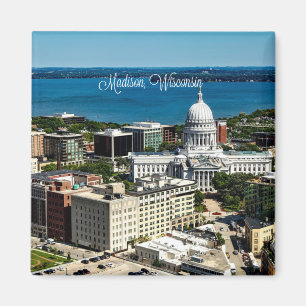 Madison, Wisconsin skyline Magneet