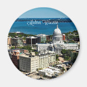 Madison, Wisconsin skyline Magneet (Voorkant)