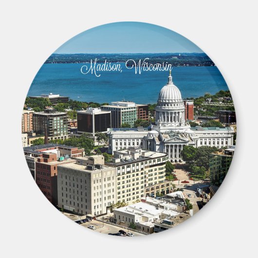 Madison, Wisconsin skyline Magneet (Voorkant)