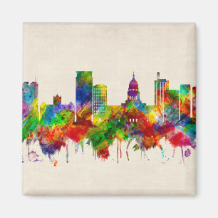 Madison Wisconsin Skyline Magneet