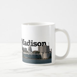 Madison Wisconsin Skyline met Madison in de Sky Koffiemok