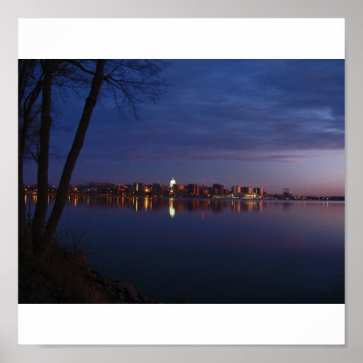 Madison, Wisconsin Skyline Poster (Voorkant)