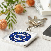 Madison Wisconsin Sleutelhanger (Zijkant)