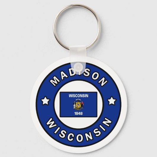 Madison Wisconsin Sleutelhanger (Voorkant)