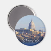 Madison, Wisconsin Souvenir Keepslag Magneet (Voorkant / Achterkant)