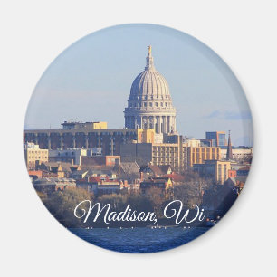 Madison, Wisconsin Souvenir Keepslag Magneet