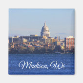 Madison, Wisconsin Souvenir Keepslag Magneet (Voorkant)
