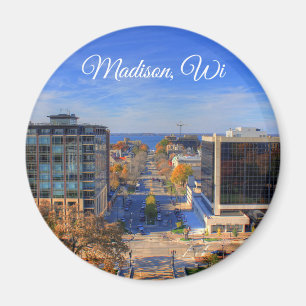 Madison, Wisconsin Souvenir Keepslag Magneet