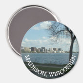 Madison, Wisconsin Souvenir Magnet (Voorkant / Achterkant)