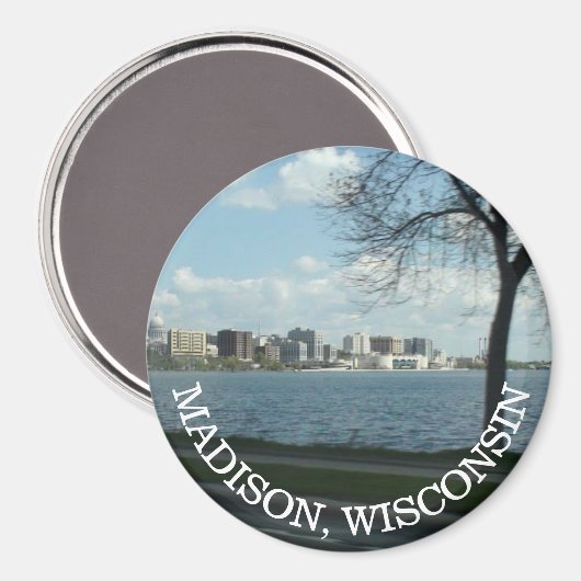 Madison, Wisconsin Souvenir Magnet (Voorkant / Achterkant)