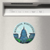 Madison, Wisconsin Souvenir Magnet (Insitu (Vaatwasser))