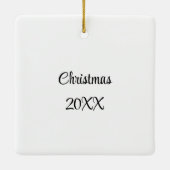 Madison, Wisconsin State Capitol Christmas Keramisch Ornament (Achterkant)