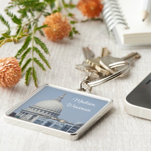 Madison, Wisconsin State Capitol Sleutelhanger (Zijkant)